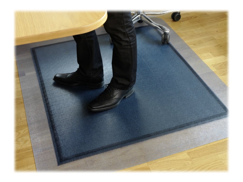 Matting Yoga Stolemåtte - Rektangulær, Gennemsigtig Grå