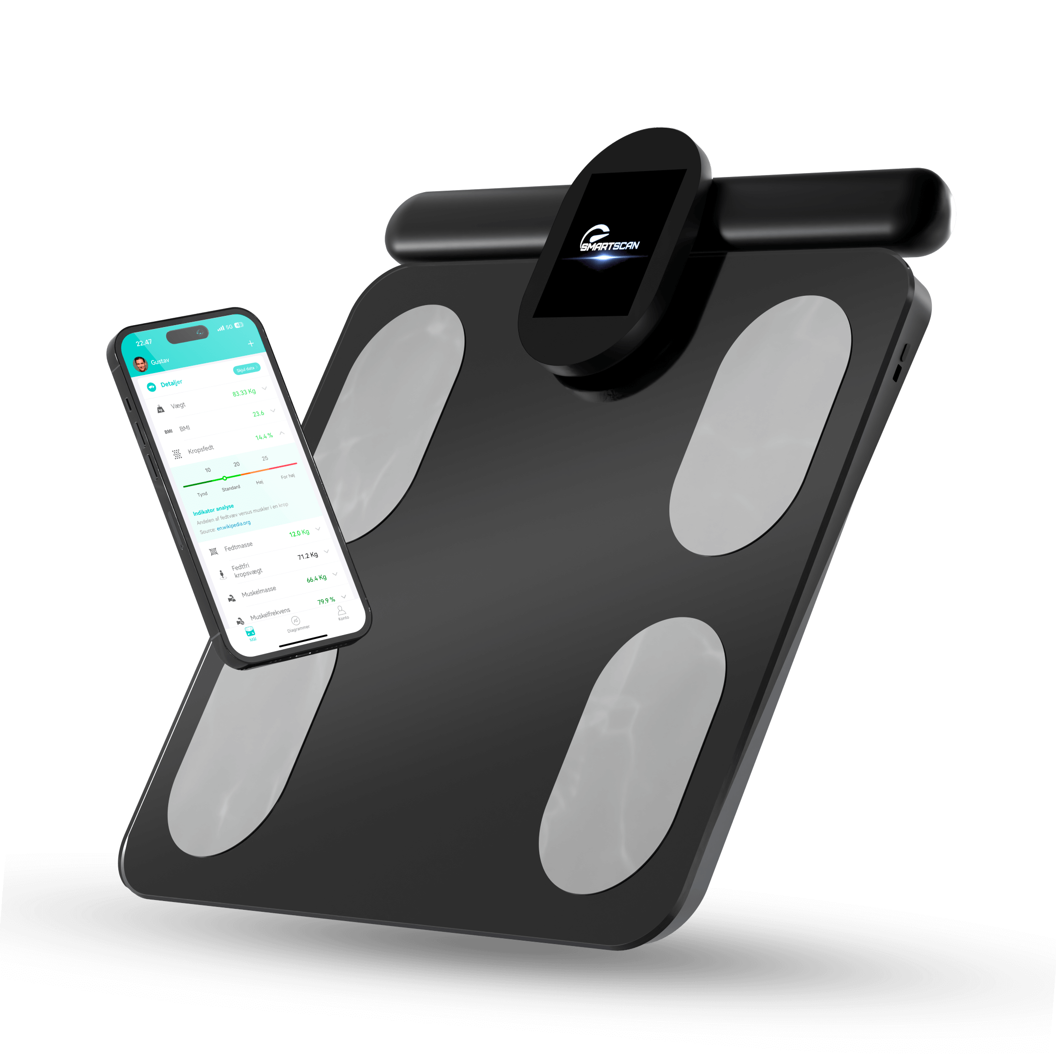 Sort Smartscanner Pro – Din Præcise Kropsscanner til Sundhed