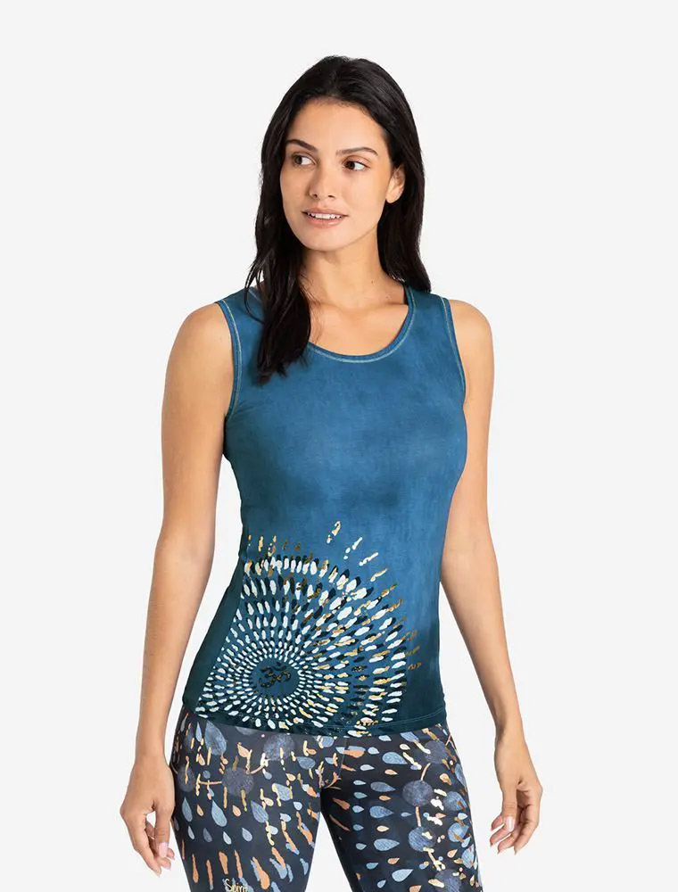 Yoga Top i Blå - Peace Spirit fra Fitpro