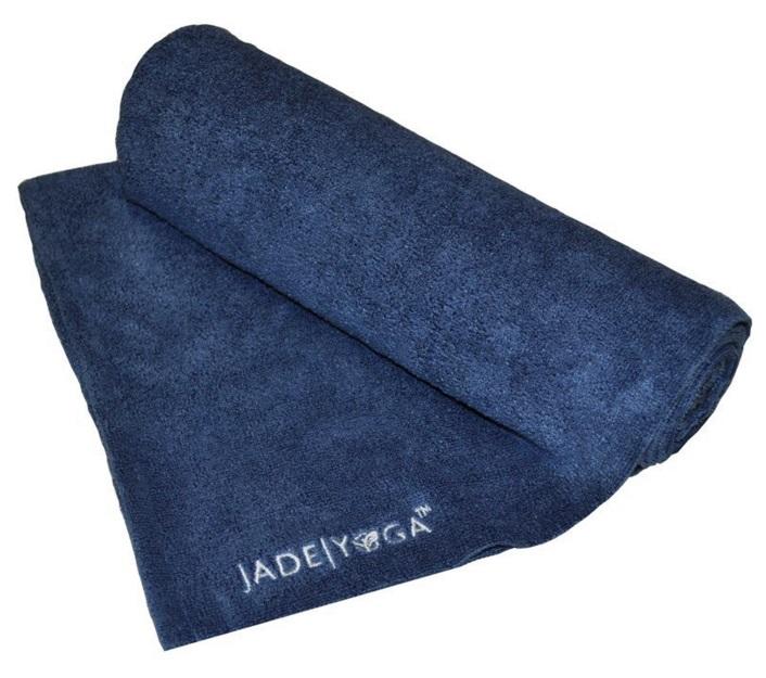 Jade Microfiber Yogahåndklæde - Mørkeblå - Super absorberende
